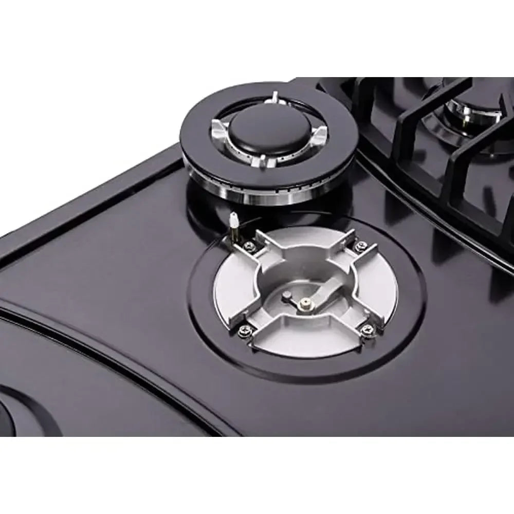 Gas Cooktop Stainless Steel 5 Burners Stovetop NG/LPG Dual Fuel Easy Clean HF57013B