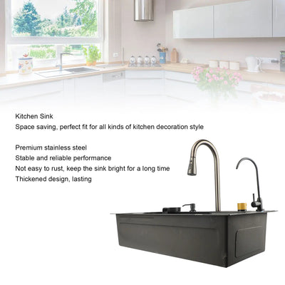 Kitchen Sink Professional Modern Easy Installation Rustproof Undermount Kitchen Sink Thickened Large Capacity for Home Kitchen