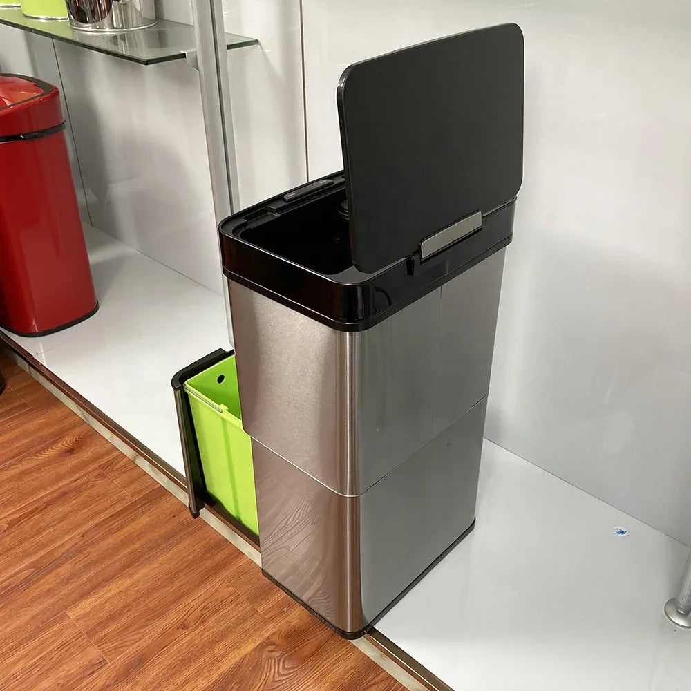 Smart Sensor induction kitchen automatic trash can