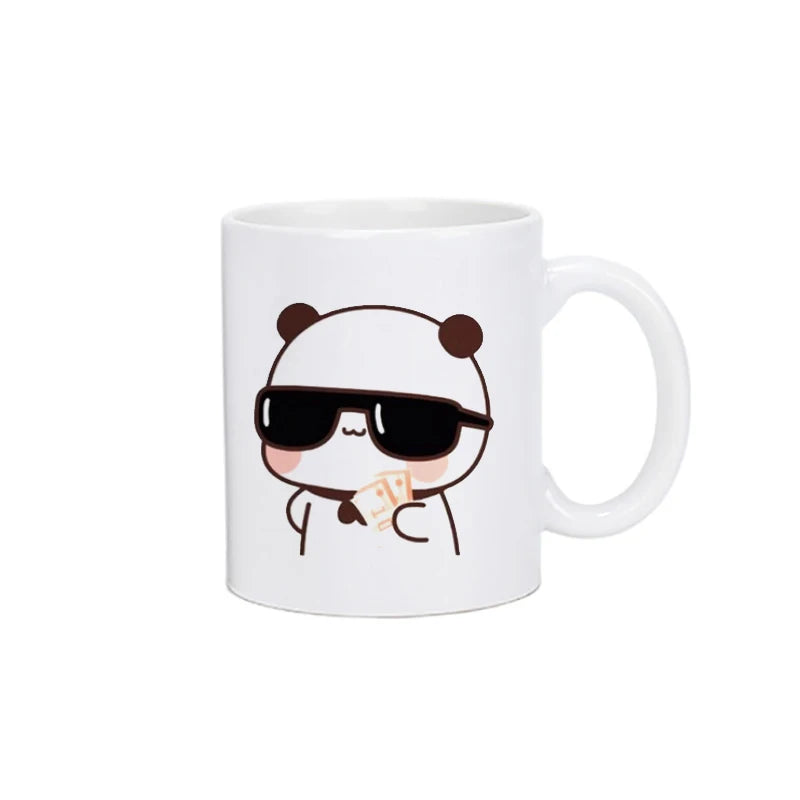 Panda Bear Bubu Dudu Coffee Milk Cup Mocha Cat Panda Bear Couple Christmas Mug Kawaii Cups Original Mugs Free Shipping Drinkware