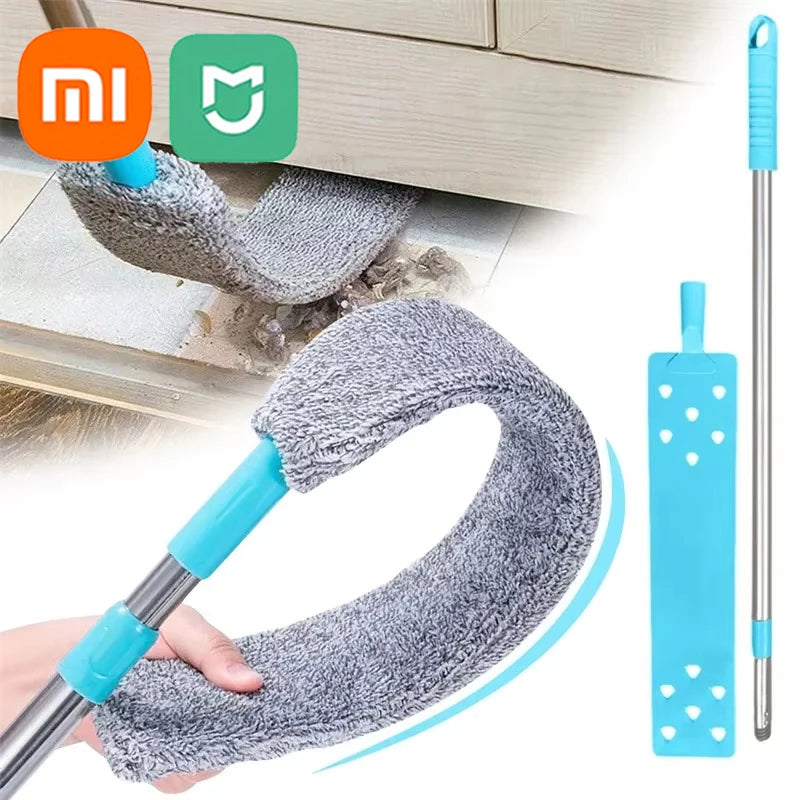 ممسحة غبار بمقبض طويل من Xiaomi Mijia لتنظيف الأرضيات والأسقف وفرشاة تنظيف قاع السرير وأداة تنظيف لإزالة الغبار من الأريكة