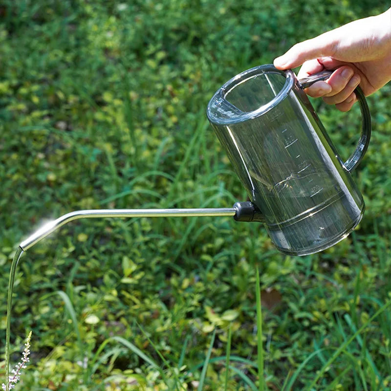 Small Watering Can for Indoor Plants Stainless Steel Long Spout, Perfect for House Plant Flowers & Gardens