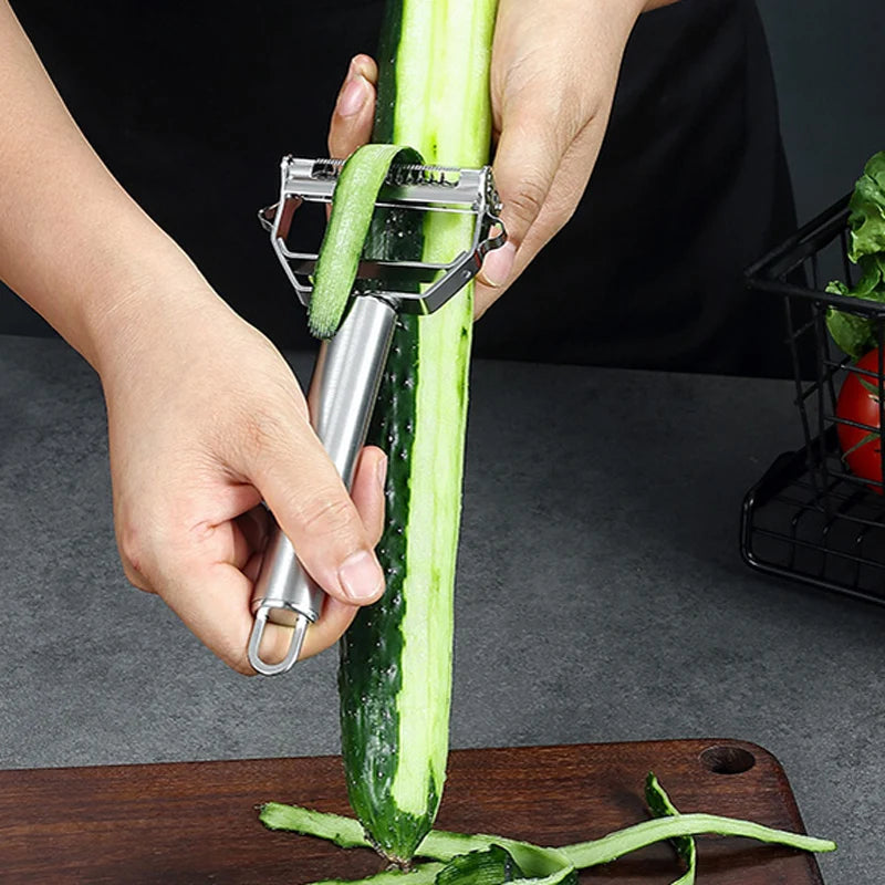 1Pc Vegetable Peeler Stainless Steel Potato Peeler Carrot Grater Slicer Multifunction Kitchen Peeler Fruits and Vegetables Tools