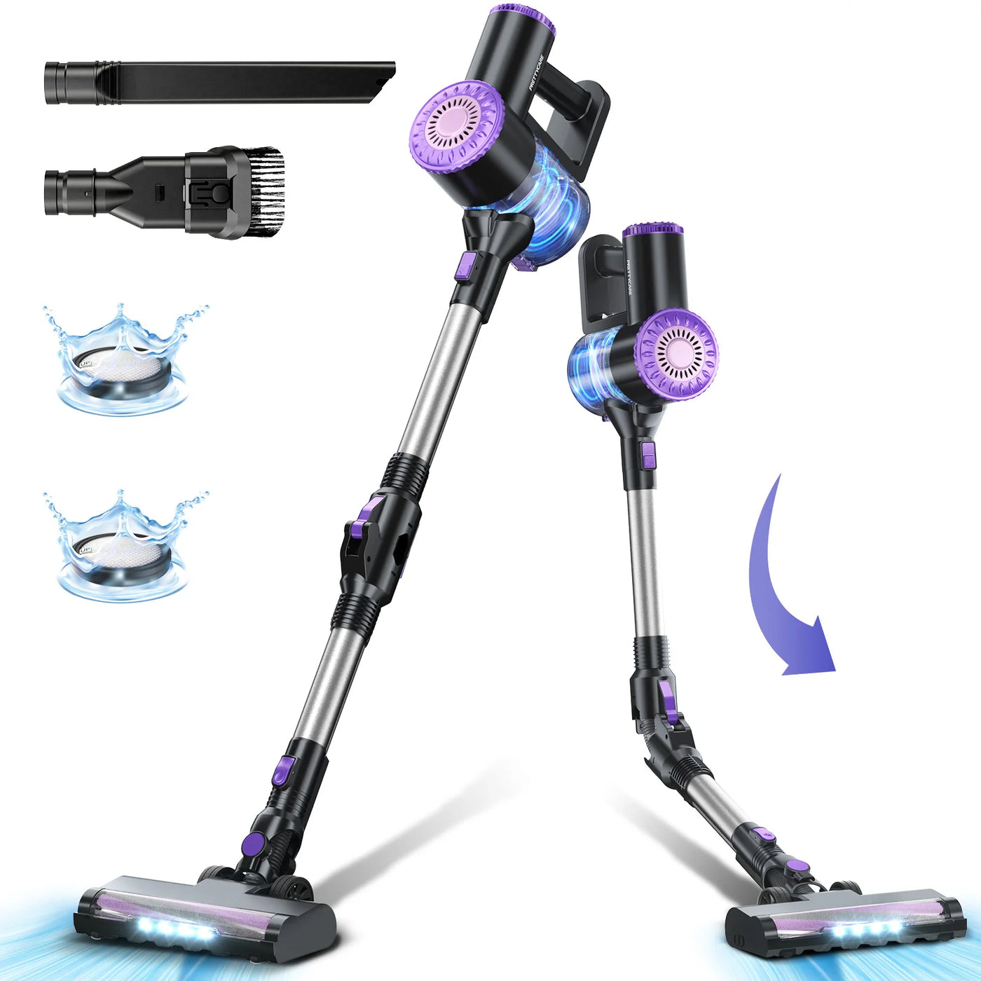 Vacuum Cleaner for Home Cordless Wireless Vacuum Cleaner with Powerful Suction Rechargeable Lightweight