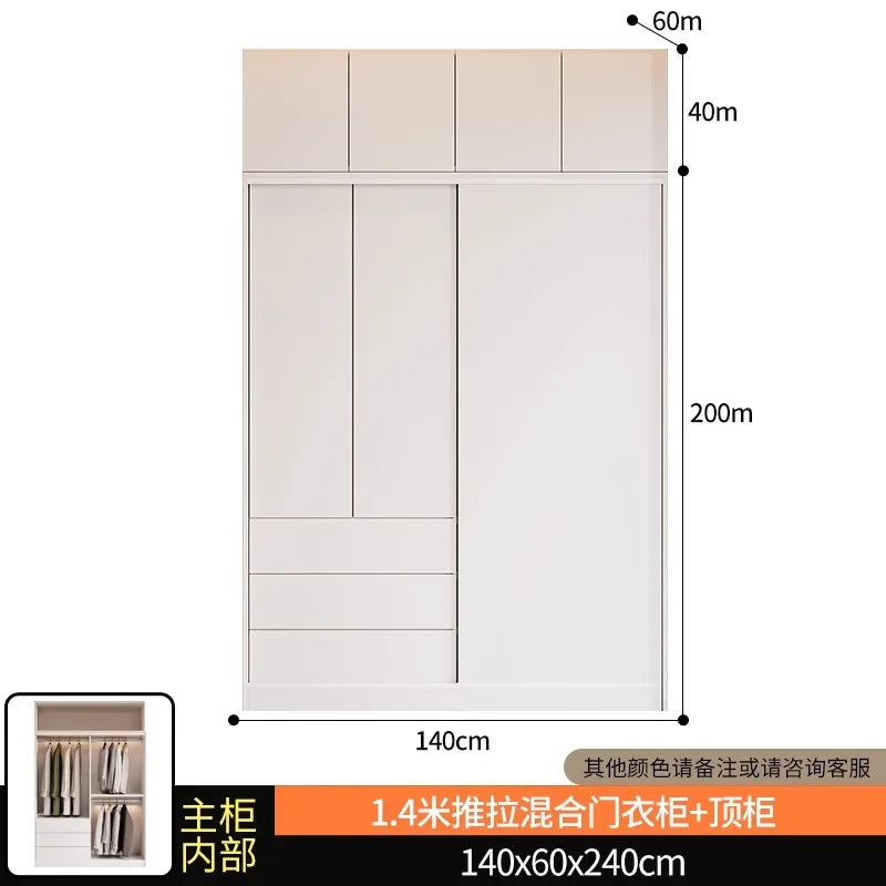 Bedroom Nordic Wardrobes Full Size Partition Storage Cabinet Wardrobes Organizer Apartment Szafa Na Ubrania Home Furniture