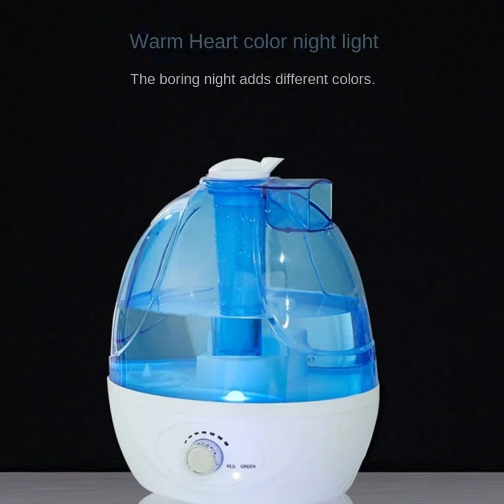 Cool Mist Air Humidifier 2.5L Quiet Ultrasonic Humidifiers for Bedroom essential Oil Diffuser Adjustable-360° Rotation US Plug