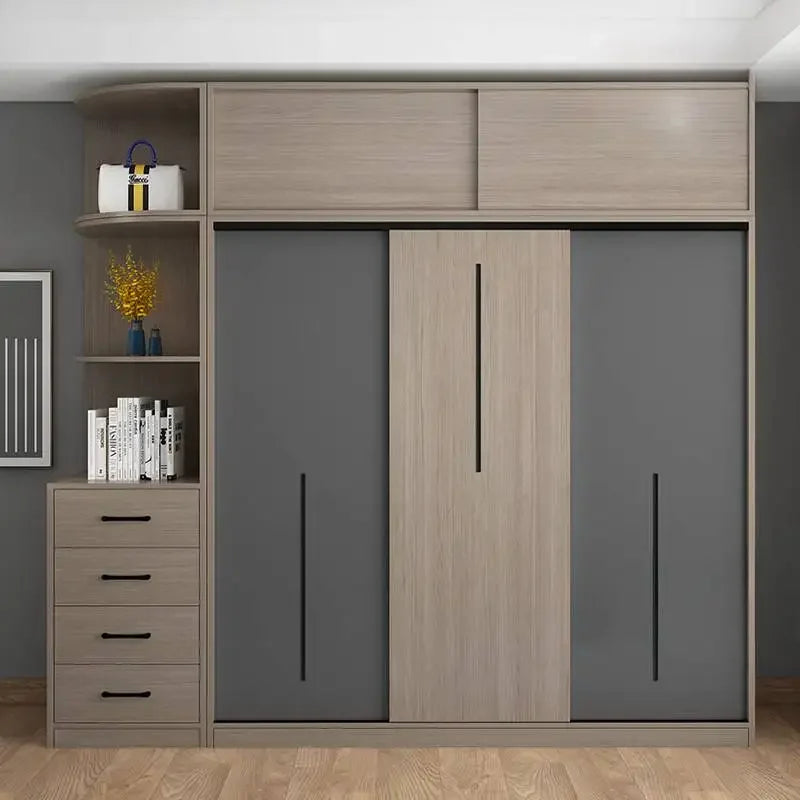 Nordic Luxury Wardrobes Wood Orgnizer Drawers Wooden Closet Organizer Wardrobes Storage Clothes Garde Robe Furniture Home