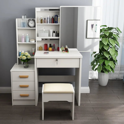 Dressing Table Small Apartment Dresser Modern Makeup Mirror Storage Cabinet 옷장