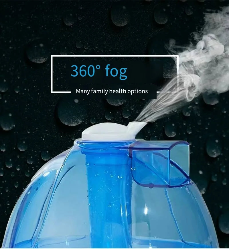 Cold mist humidifier, humidifier for baby care room and entire house, 360 degree rotating nozzle