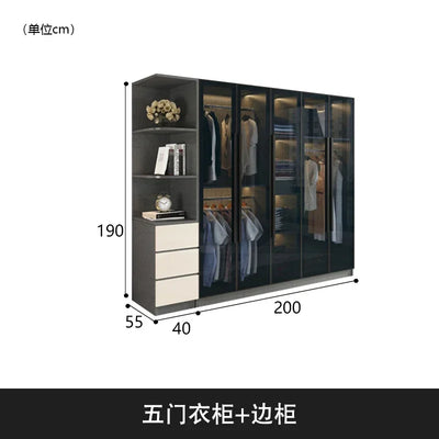 Modern Wardrobe Underwear Design Living Room Cafe Bar Corner Multifunctional Drawer Closet Salon Guardaropa Wooden Furniture