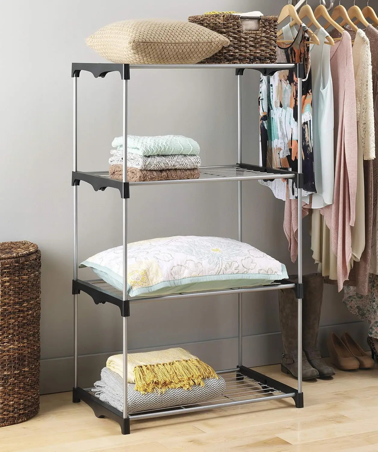 ier Shelf Tower - Closet Storage Organizer