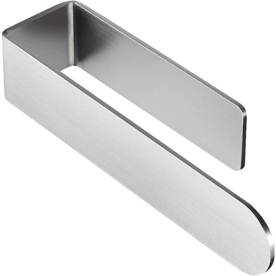 1pc Premium Stainless Steel Self-Adhesive Towel  - Wall Mounted for Hassle-Free Installation, Rustproof & Durable, Space-Saving