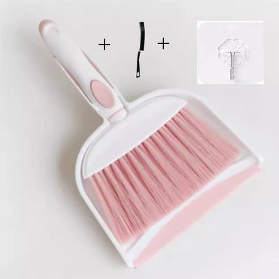 Cleaning Brush Set Miniature Toys Cleaning Dustpan Hand Broom Suits for -Toddlers Mini Sweeping Brush Easy to Use