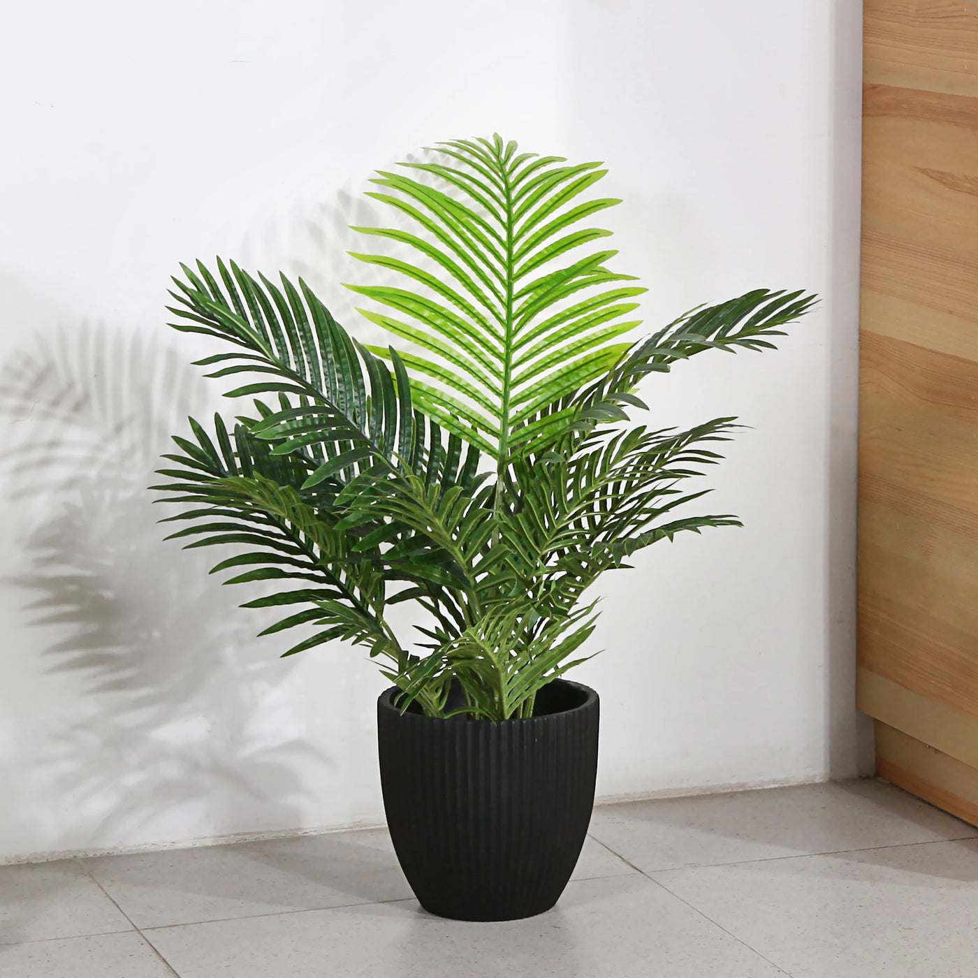 Artificial Areca Palm Plant with 15 Trunks, 3FT Faux Dypsis Lutescens Plant Tropical Tree in Pot for Home Decor