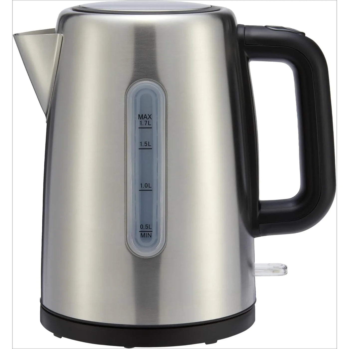 Stainless Steel Electric Kettle, 1.8-Quart (1.7 Liter), 1500 Watts, BPA-Free, Black and Silver