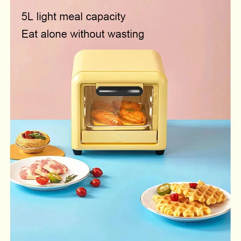 220V 300W 5L Multifunction Mini Electric Pizza Crepe Bakery Roast Oven Grill Breakfast Machine Cookies Cake Bread Maker