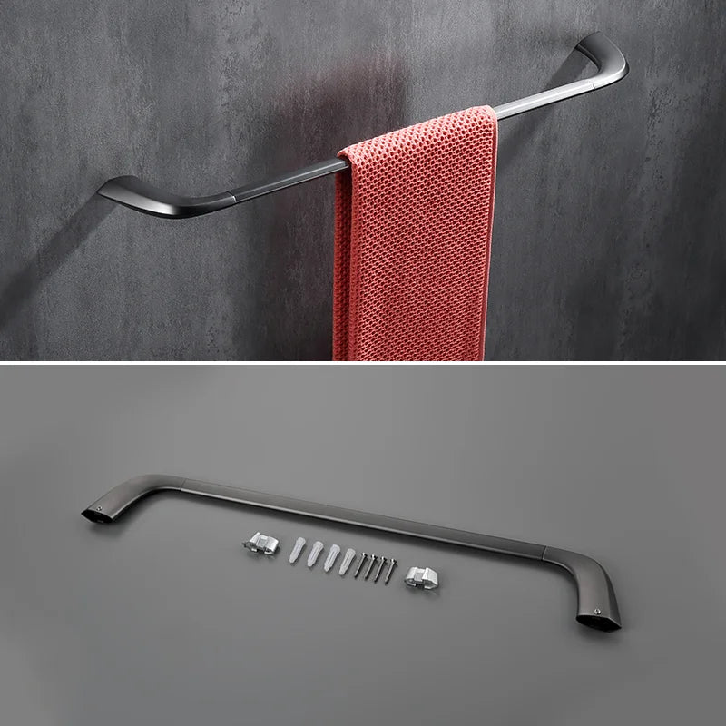 Towel Rack Towel Hanger Bath Towel Holder Wall Hanging Towel Bars Stainless Steel Bathroom Shelf Kitchen Cloth Rack