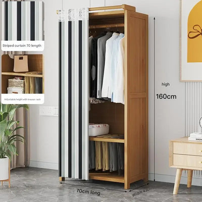 Space Saving Cheap Closet Modern Minimalist Nordic Display Lounge Open Wooden Wardrobe Storage Vestidores Trendy Furniture