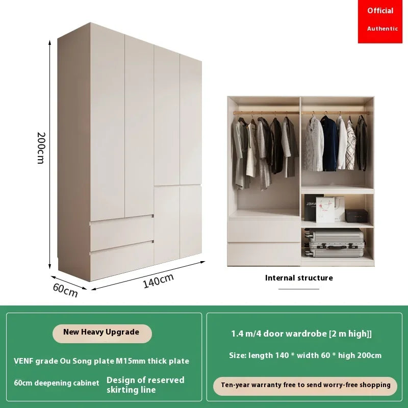 Big Cubes Tall Wardrobes Clothes Women Nordic White Cabinets Bedroom Wardrobes Armoire Wooden Guarda Roupas Bedroom Furniture