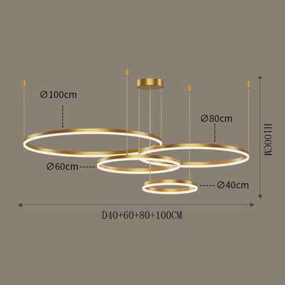 Nordic modern led living room chandelier Study Ring bedroom Dining Room Home decor chandelier Interior lighting