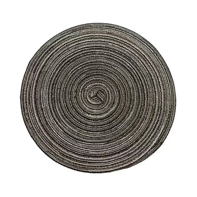 Round Table Mat Table Placemats for Tablemat Ramie Insulation Pad Placemat Linen Non Slip Table Mats Home Decoration Pad Coaster