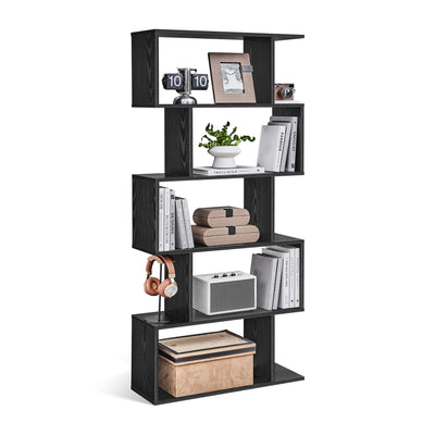 VASAGLE Bookshelf, 5-Tier Bookcase, Tall Display Shelf, Freestanding Storage Shelf, Room Divider, for Home Office, Living Room