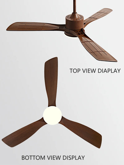 36/42/52 Inch white Black 3 ABS Blade Pure Copper DC 30W Motor Ceiling Fan With 24W LED Light Support Remote Control