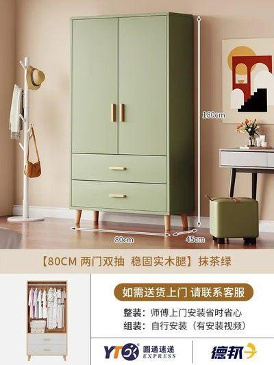 Storage Wooden Wardrobe Bedroom Designer Clothes Display Multifunction Wardrobe European Apartment Szafy Korean Style Furniture