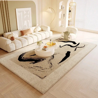 Imitation cashmere cream style living room sofa coffee table rug winter thick bedside blanket bedroom floor mat