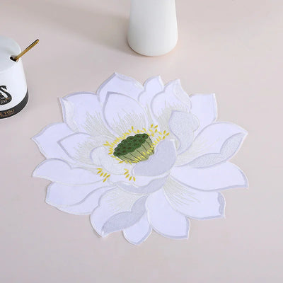 NEW Lotus Printed Tablecloths Party Picnic Tablecloth Table Decoration Supplie Christmas Embroidered Runners Table Linens