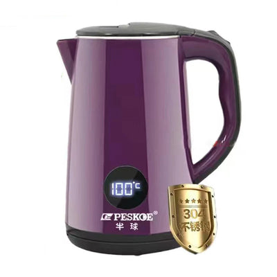 LED Digital Display Electric Kettle 304 Stainless Steel Automatic Power-off Anti-scalding Electric Kettle Home