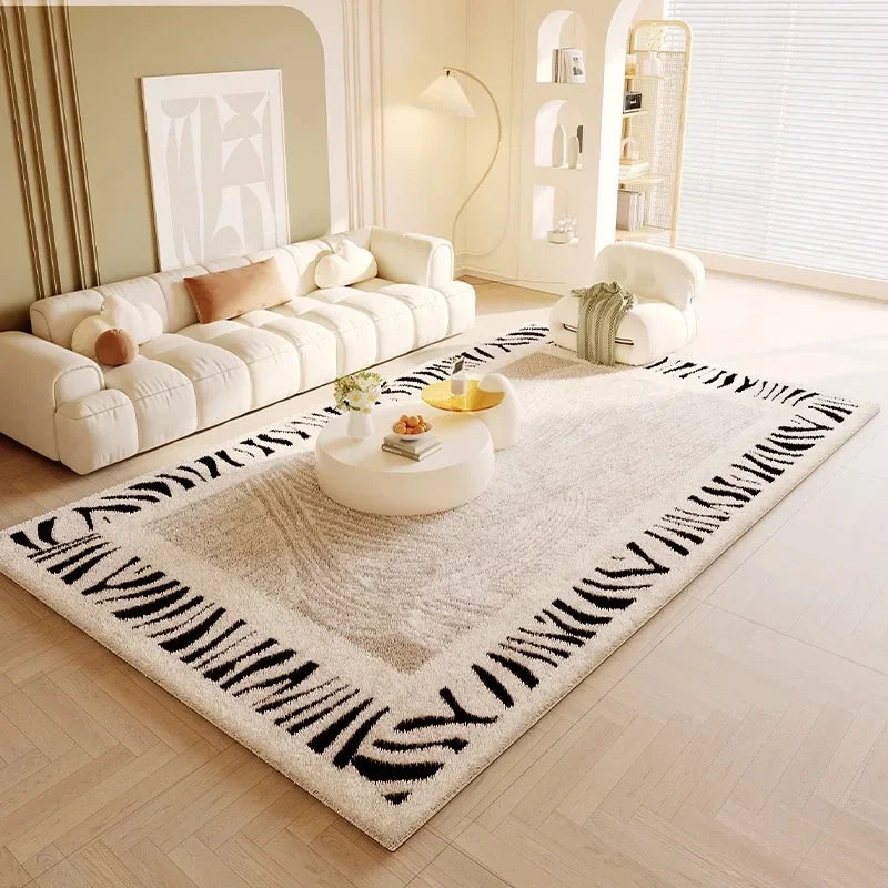 Imitation cashmere cream style living room sofa coffee table rug winter thick bedside blanket bedroom floor mat