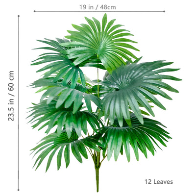 60-105cm/41.33in  Artificial fan leaf tropical plant large fake palm office home holiday decoration