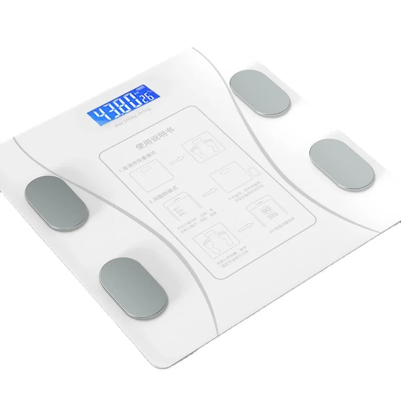 Body Fat Scale LED Digital Display APP Smart Weight Scale USB Rechargeable Body Composition Analyzer Test Scale Body Fat Scale