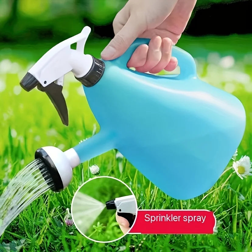 1pc, Small Blue Dual-purpose Watering Can For Watering Flowers And Planting Watering Tools，32oz