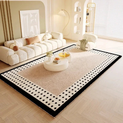 Imitation cashmere cream style living room sofa coffee table rug winter thick bedside blanket bedroom floor mat