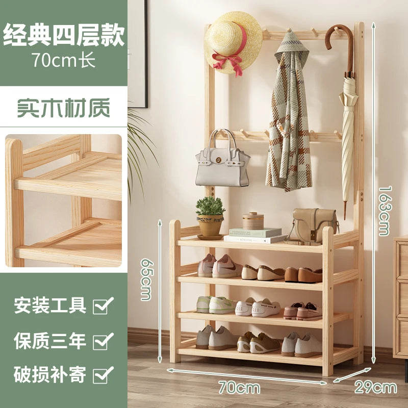 Wooden Shoulder Bag Shoe Cabinet Entrance Hall Library Vertical Bar Shoe Stand Designer Living Room Sapateira Garden Furniture