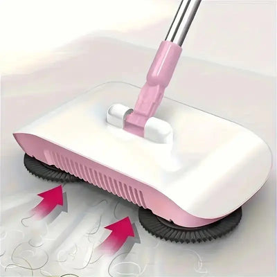 Hand pushed sweeping machine broom set for household use, automatic sweeping and mopping machine, sweeping and mopping broom art