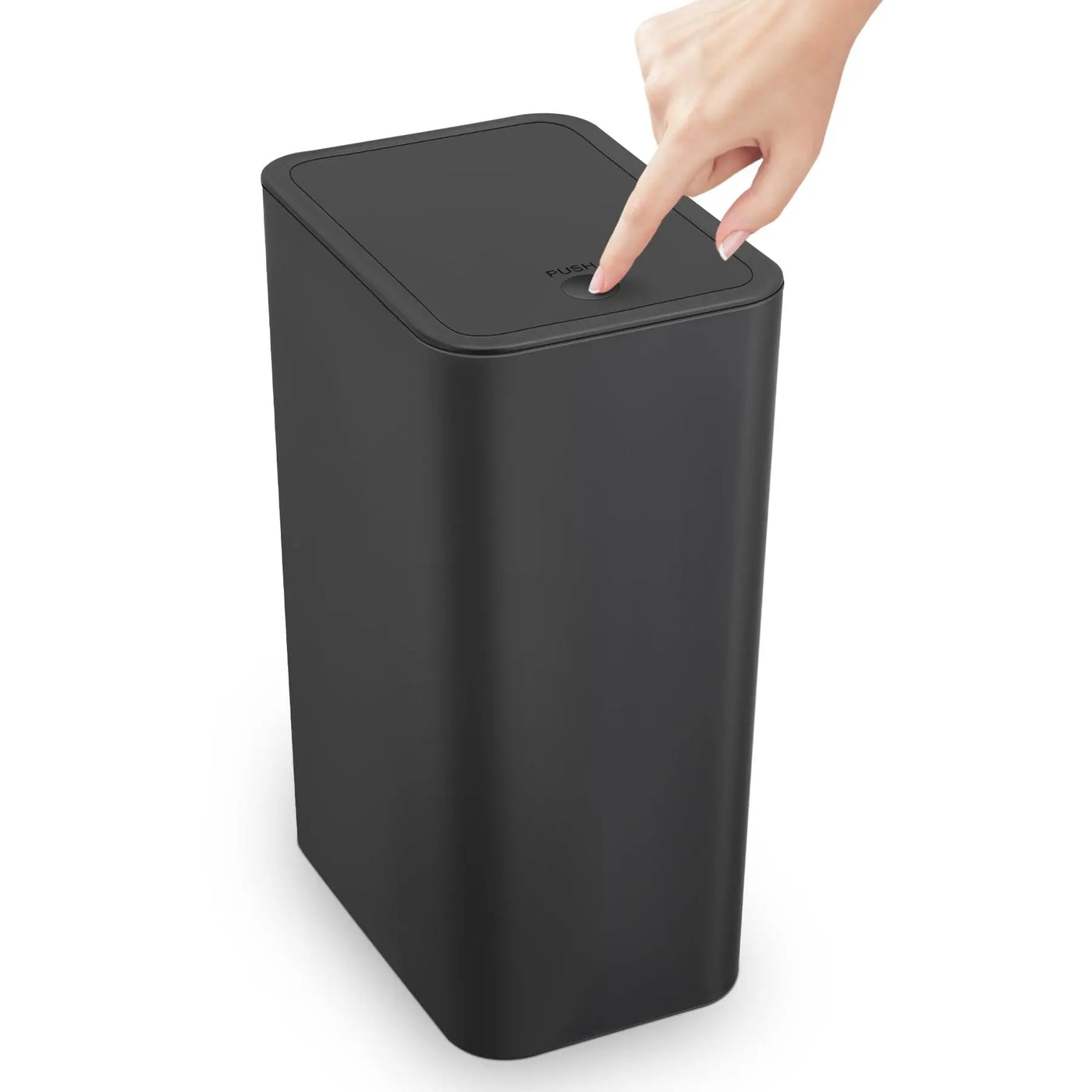 10L Small Trash Can with lid,Garbage Can Slim Trash Bin Waste Basket for Bathroom,Kitchen,Bedroom,Living Room,Office,Laundry