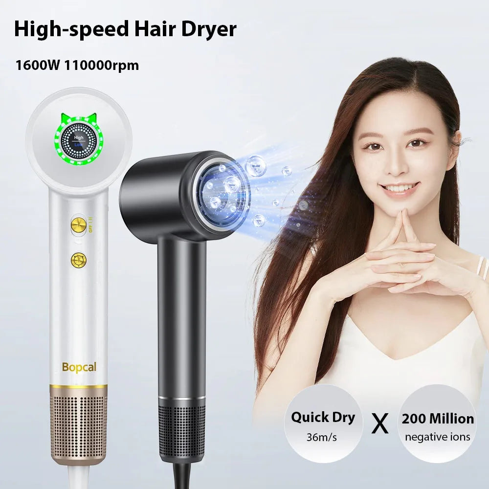 Leafless High Speed Hair dryer 110000 rpm Quick Dry Personal Hair Care Styling Negative Ion Constant Anion Electric Hairdryer