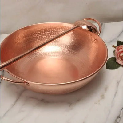 HeavyDuty Pure Copper Cooking Pot Ideal for Jams Soups Fully Induction Gas Stove Compatible Premium Thickened Design