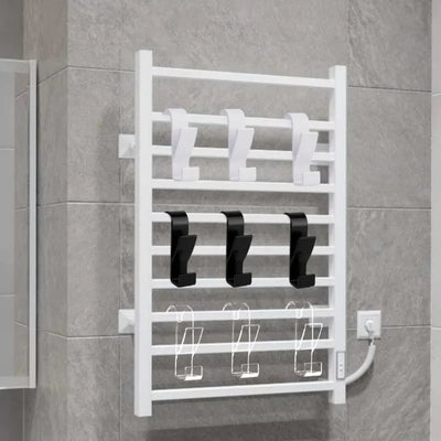 3/6PCS Bathroom Hanger Clips Heated Towel Radiator Rail Hook Holder Multifunction Drying Rack Hook Towel Clothes Storage Hanger