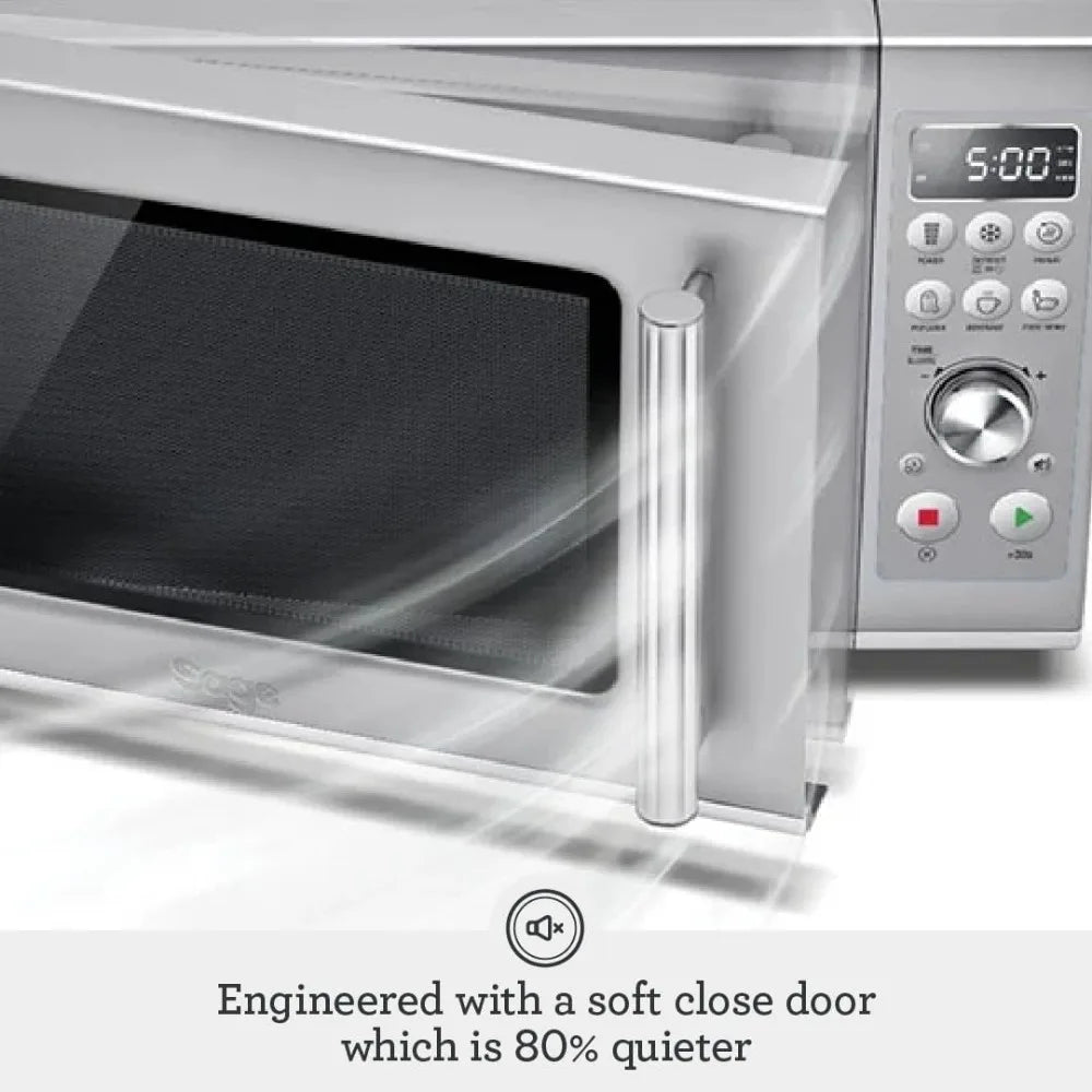 Microwave Ovens, Compact Wave Soft Close Microwave BMO650SIL, Silver, Microwave Ovens