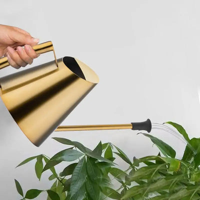 Indoor Plant Watering Can Stainless Steel Plant Waterer 900ML Watering Can With Sprinkler End Golden Plant Watering Watering