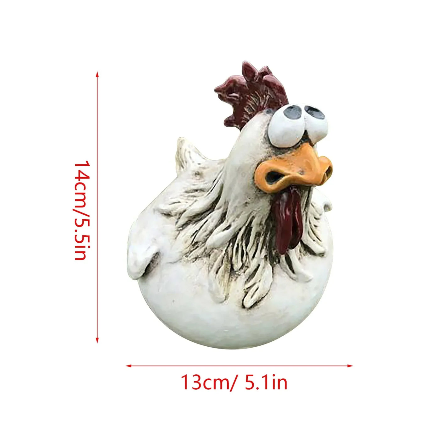 Funny Chicken Fence Decor Statues Resin Garden Farm Yard Chicken Hen Sculpture Art Craft Courtyard Housewarming Home Decoration