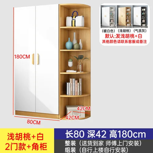 Luxury White Wardrobes Storage Hanging Room Organization Wardrobe Bedroom Wooden Ropero Armable De Ropa Home Furniture