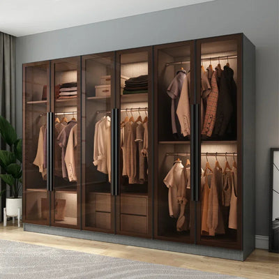 Design Living Room Closet Storage Box Indoor Black Hotel Indoor Display Cabinet Creative Wood Meuble Chambre Furniture Bedroom