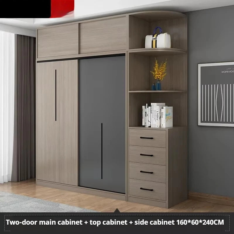 Nordic Luxury Wardrobes Wood Orgnizer Drawers Wooden Closet Organizer Wardrobes Storage Clothes Garde Robe Furniture Home