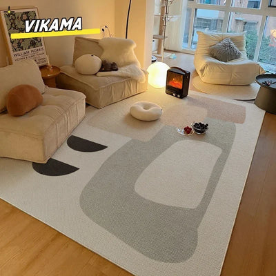 Modern simple living room fully covered carpet sofa tea table wear-resistant anti-slip easy care imitation cashmere carpet