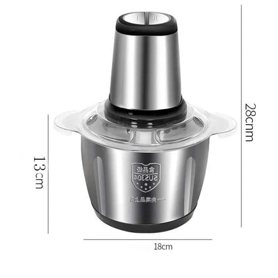 2L 3L 5L Household Stainless Steel Meat Grinder 500W High Power Blender Multifunctional Food Processor Food Chopper Electric